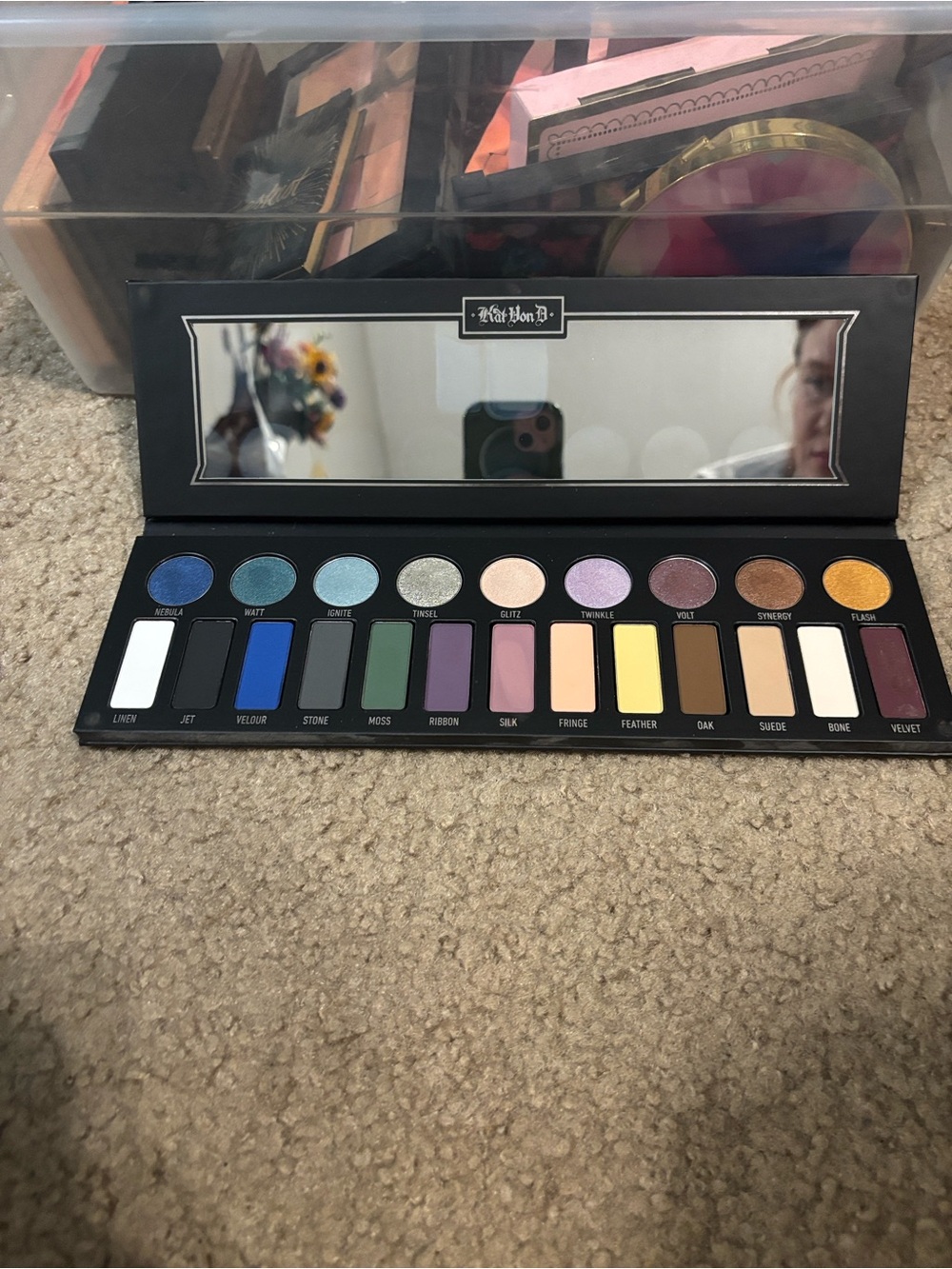 Kat Von D MetalMatte Metallic Silver and Black Eyeshadow Palette - Picture 3 of 5